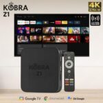 TV BOX Kobra Z1 Smart Android 14 – 2Go+16Go 2025 Dual Wifi 5Ghz 4K – 3 Abonnements