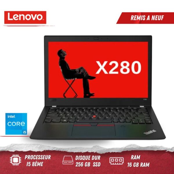 Lenovo ThinkPad X280 Core i5 256Go SSD 16Go RAM Maroc