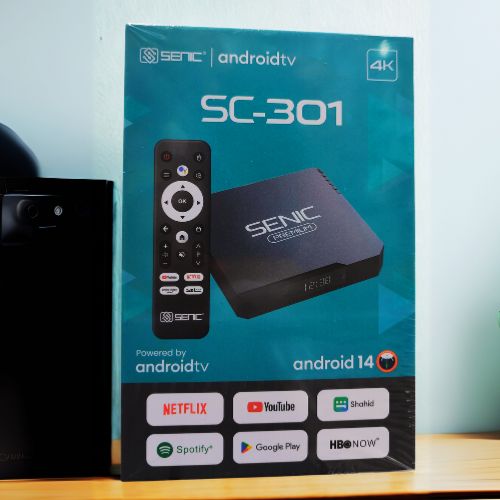 TV Box SENIC SC-301 Android 14 | 4K UHD, Dual Wifi + Abonnement Offert