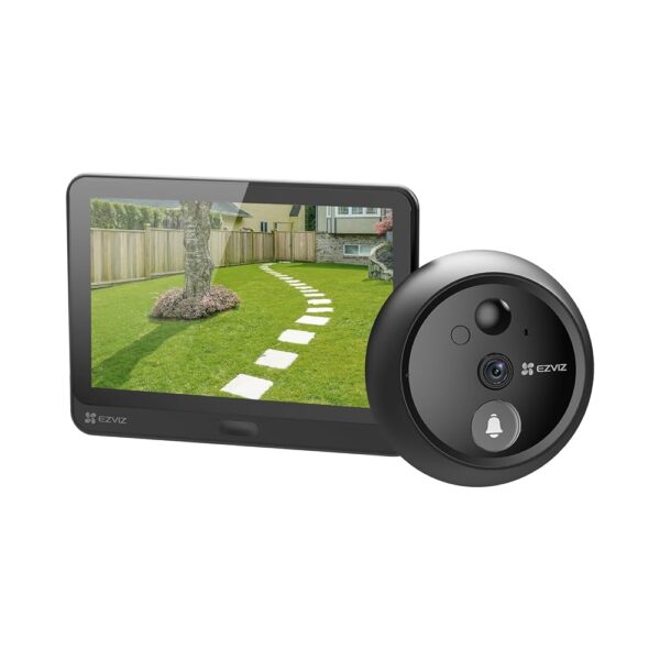 Ezviz HP4 – Sonnette vidéo sans fil Full HD 1080p avec écran 4.3", vision nocturne et appel bidirectionnel