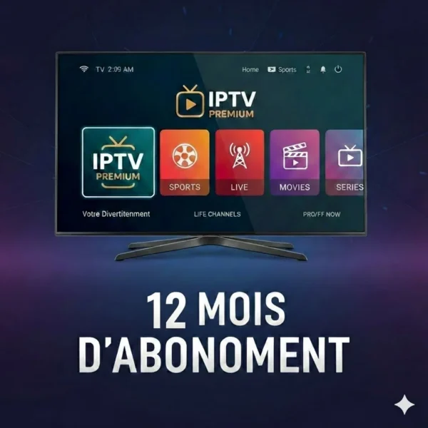 abonnement iptv 12 mois
